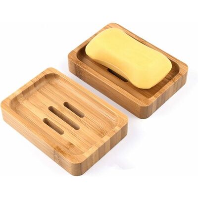 OEM 2-teilige Seifenschalen Aus Natürlichem Bambusholz, Seifenboxen Für Bad Und Dusche, Handgefertigte Seifenhalter Für Seife, Schwämme Und Mehr OEM 2-teilige Seifenschalen Aus Natürlichem Bambusholz, Seifenboxen Für Bad Und Dusche, Handgefertigte Seifenhalter Für Seife, Schwämme Und Mehr