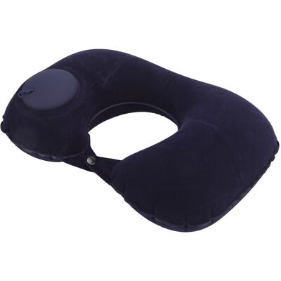 HEAT Aufblasbares U-förmiges Nackenkissen, Weiche Kopfstütze, Nackenschutz, Für Auto, Büro, Flugzeug, Marineblau HEAT Aufblasbares U-förmiges Nackenkissen, Weiche Kopfstütze, Nackenschutz, Für Auto, Büro, Flugzeug, Marineblau