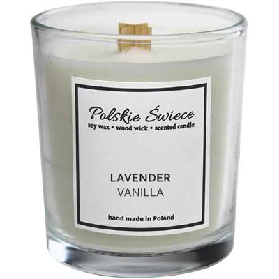 OEM Sojakerze Mit Holzdocht + Lavendel-vanille OEM Sojakerze Mit Holzdocht + Lavendel-vanille