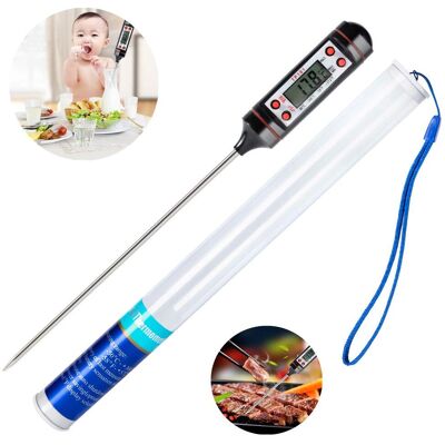 SOEKAVIA Minkurow Küchenthermometer Universal Haushaltsthermometer Digitales Kochthermometer Fleischthermometer, Ablesbar 50°c - 300°c, °c/°f Umschaltbares Thermometer Mit Schutzhülle SOEKAVIA Minkurow Küchenthermometer Universal Haushaltsthermometer Digitales Kochthermometer Fleischthermometer, Ablesbar 50°c - 300°c, °c/°f Umschaltbares Thermometer Mit Schutzhülle