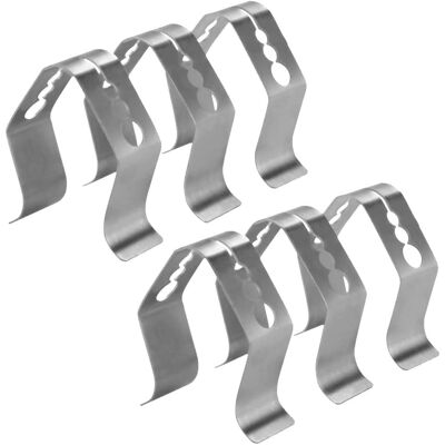 Minkurow Thermometer-sondenclips Edelstahl-thermometer-clip Edelstahl-fleischthermometer-halter Für Grill-räucherofen-grill-temperaturmonitor, 6 Stück Minkurow Thermometer-sondenclips Edelstahl-thermometer-clip Edelstahl-fleischthermometer-halter Für Grill-räucherofen-grill-temperaturmonitor, 6 Stück