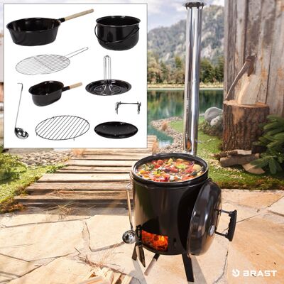 Brast Modell 8 Stück - 5-in-1 Grill für Kochen & Grillen Brast Modell 8 Stück - 5-in-1 Grill für Kochen & Grillen