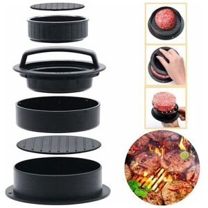 Eting - 3-in-1-Burgerpresse mit 100 Antihaftpapieren Antihaft-Burgerform-Set Burgerpresse für Burger/BBQ/Patties/Fleischbällchen