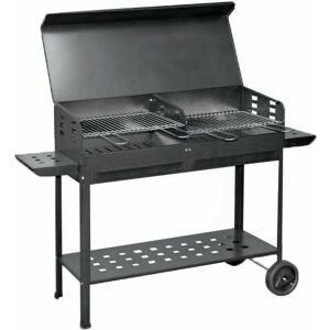 ARTIGIANFERRO Holzkohlegrill bbq Kocher Doppelgrill 40 x 100 cm