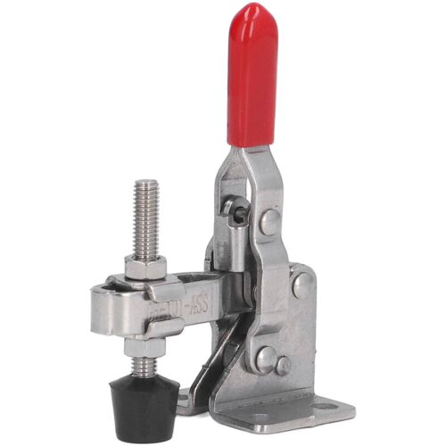 EJ.LIFE Vertikale Kniehebelklemme aus Edelstahl für die Holzbearbeitung