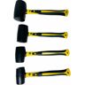 Markenlos - Gummihammer Schonhammer Hammer 370/500/700/1200g Hämmer 4 tlg Set je 1