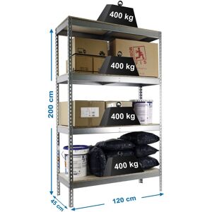 Simonrack Robuste Metallregal 4 Ebenen 2000x1200 Mm Simonrack Robuste Metallregal 4 Ebenen 2000x1200 Mm