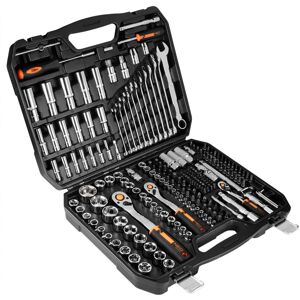 Neo Steckschlüssel 1/2", 3/8", 1/4", Satz 219-teilig, Crv Neo Steckschlüssel 1/2", 3/8", 1/4", Satz 219-teilig, Crv
