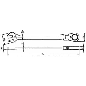 Tengtools - Knick-ratschen-ringschlüssel, 13mm 600513rf 131890600 Tengtools - Knick-ratschen-ringschlüssel, 13mm 600513rf 131890600