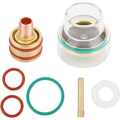 LEDE Wig-schweißset Wp9 Wp20 Mit Glasschneide, 2,4-mm-spannzange Und Tfm53ncn-klemme Für Schweißgerät LEDE Wig-schweißset Wp9 Wp20 Mit Glasschneide, 2,4-mm-spannzange Und Tfm53ncn-klemme Für Schweißgerät