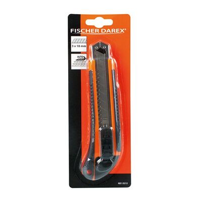 Cutter 18mm 6 Lames Blister - Fischer Darex Cutter 18mm 6 Lames Blister - Fischer Darex