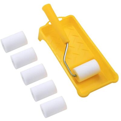 BOBYPET 2-zoll-mini-farbroller-set, Inklusive 6 Hochdichten Schaumstoffhüllen BOBYPET 2-zoll-mini-farbroller-set, Inklusive 6 Hochdichten Schaumstoffhüllen