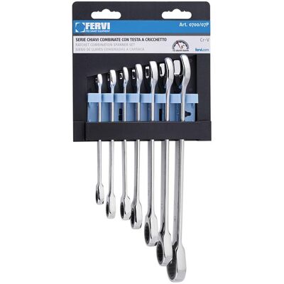 FERVI Modell 0700/07P - Ringschlüssel mit Ratschkopf - Serie 7 FERVI Modell 0700/07P - Ringschlüssel mit Ratschkopf - Serie 7