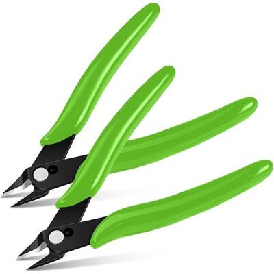 ENLENK 2 Stück Kleine Seitenschneider, Präzise Seitenschneider, Fliesenschneider Für Elektriker Zum Abschneiden Von Harten, Weichen Und Extrem Feinen Drähten, Grün ENLENK 2 Stück Kleine Seitenschneider, Präzise Seitenschneider, Fliesenschneider Für Elektriker Zum Abschneiden Von Harten, Weichen Und Extrem Feinen Drähten, Grün