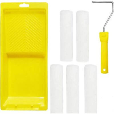 OEM Farbroller-set, 7-teilig, Inklusive Pinsel, Farbroller Und Farbrollerbürste, Für Die Dekoration Von Wänden, Gärten, Decken Und Türen. OEM Farbroller-set, 7-teilig, Inklusive Pinsel, Farbroller Und Farbrollerbürste, Für Die Dekoration Von Wänden, Gärten, Decken Und Türen.