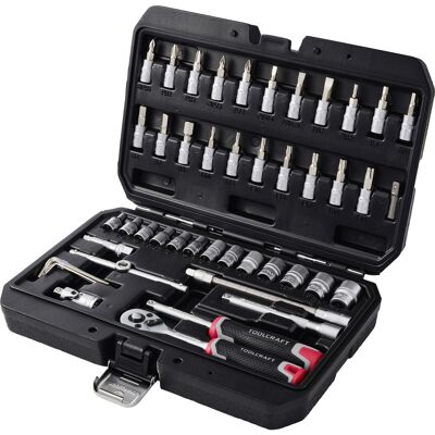 Toolcraft Bit- Und Steckschlüssel-set 1/4" 48teilig To-10675383 Toolcraft Bit- Und Steckschlüssel-set 1/4" 48teilig To-10675383