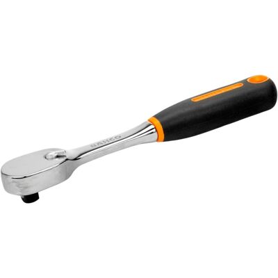 Birnenförmige 3/8 Umschaltknarre Mit 80 Zähnen Und 4,5° Rückschwenkwinkel, 205 Mm - Bahco Birnenförmige 3/8 Umschaltknarre Mit 80 Zähnen Und 4,5° Rückschwenkwinkel, 205 Mm - Bahco