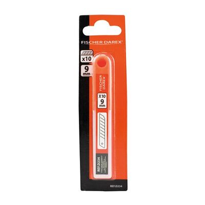 Lame Cutter 9mm Darex/10 Blister - Fischer Darex Lame Cutter 9mm Darex/10 Blister - Fischer Darex