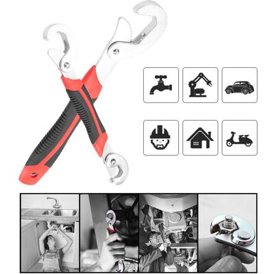 HEAT 2-teiliges Magisches Schraubenschlüssel-set, Doppelkopf-schraubenschlüssel, Multifunktions-universalschlüssel, Handwerkzeug HEAT 2-teiliges Magisches Schraubenschlüssel-set, Doppelkopf-schraubenschlüssel, Multifunktions-universalschlüssel, Handwerkzeug