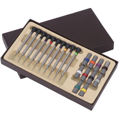 HEAT 10-teiliges Uhrenreparatur-schraubendreher-set, Edelstahl, Gerändelt, Präzise Handwerkzeuge HEAT 10-teiliges Uhrenreparatur-schraubendreher-set, Edelstahl, Gerändelt, Präzise Handwerkzeuge