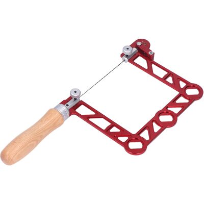 HEAT Mini-holzbearbeitungs-handsäge Mit U-förmigem Holzgriff, Laubsäge Für Juweliere Und Metallbearbeitung, 4 Zoll HEAT Mini-holzbearbeitungs-handsäge Mit U-förmigem Holzgriff, Laubsäge Für Juweliere Und Metallbearbeitung, 4 Zoll