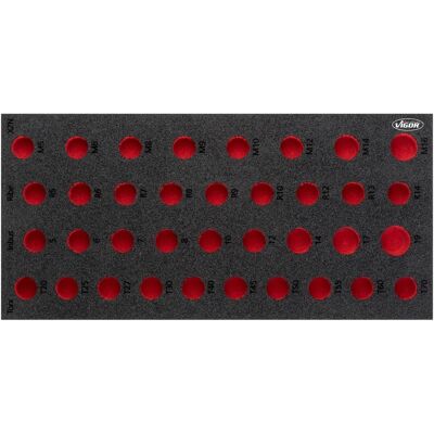 Vigor Weichschaumeinlage ∙ Leer ∙ V5099-l ∙ L X B X H: 393 Mm X 188 Mm X 35 Mm Vigor Weichschaumeinlage ∙ Leer ∙ V5099-l ∙ L X B X H: 393 Mm X 188 Mm X 35 Mm