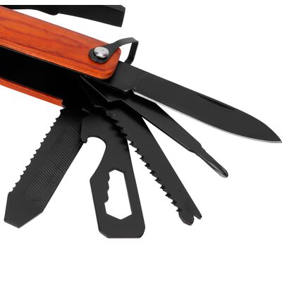 JUTE 15-in-1 Multifunktionshammer Und -axt Für Camping Und Survival: Schraubendreher, Zange, Flaschenöffner (holzoptik) JUTE 15-in-1 Multifunktionshammer Und -axt Für Camping Und Survival: Schraubendreher, Zange, Flaschenöffner (holzoptik)