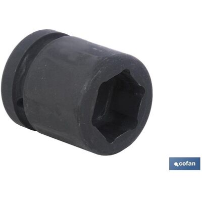 COFAN - 1 M-75 - Hexagonal - Schwarz - Schlagsockel COFAN - 1 M-75 - Hexagonal - Schwarz - Schlagsockel