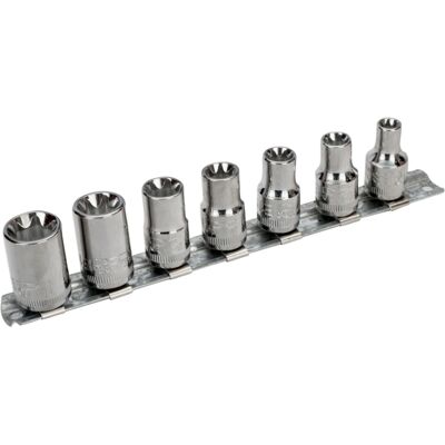 Bahco - 7400TORX-E - 3/8 in - Torx-E - 7 Stk - Steckschlüssel-Satz Bahco - 7400TORX-E - 3/8 in - Torx-E - 7 Stk - Steckschlüssel-Satz