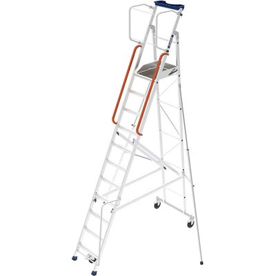 Centaure - Mobile Stehleiter 9 Stufen - Maximale Arbeitshöhe 4.39m - Erm-9 Centaure - Mobile Stehleiter 9 Stufen - Maximale Arbeitshöhe 4.39m - Erm-9