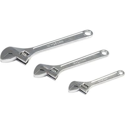 OEM 3-teiliger Satz Verstellbarer Schraubenschlüssel (150, 200 Und 250 Mm) OEM 3-teiliger Satz Verstellbarer Schraubenschlüssel (150, 200 Und 250 Mm)