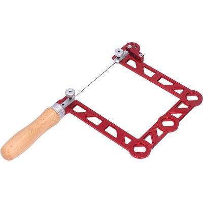 HEAT Mini-holzbearbeitungs-handsäge Mit U-förmigem Holzgriff, Laubsäge Für Juweliere Und Metallbearbeitung, 5 Zoll HEAT Mini-holzbearbeitungs-handsäge Mit U-förmigem Holzgriff, Laubsäge Für Juweliere Und Metallbearbeitung, 5 Zoll