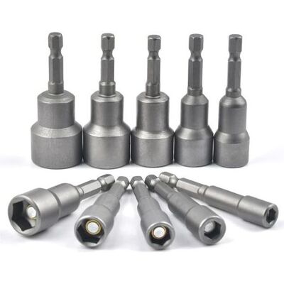 OEM 10-teiliger Satz Magnetischer Sechskant-steckschlüssel Für Schlagschrauber 6–19 Mm, Magnetische Steckschlüssel, Sechskant-steckschlüsselsatz, Magnetischer Sechskant-steckschlüsseladapter, Steckschlüss OEM 10-teiliger Satz Magnetischer Sechskant-steckschlüssel Für Schlagschrauber 6–19 Mm, Magnetische Steckschlüssel, Sechskant-steckschlüsselsatz, Magnetischer Sechskant-steckschlüsseladapter, Steckschlüss