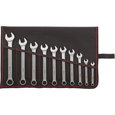 Ringmaulschlüssel-satz Din3113a 8-24mm, 10-teilig In Rolltasche - Format Ringmaulschlüssel-satz Din3113a 8-24mm, 10-teilig In Rolltasche - Format