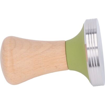 HEAT Kaffeetamper Aus Buchenholz Mit Holzgriff, Hammer-kaffeepresse Und Edelstahlfuß, Ideal Für Anfänger Und Erfahrene Baristas (grün, 51 Mm). HEAT Kaffeetamper Aus Buchenholz Mit Holzgriff, Hammer-kaffeepresse Und Edelstahlfuß, Ideal Für Anfänger Und Erfahrene Baristas (grün, 51 Mm).