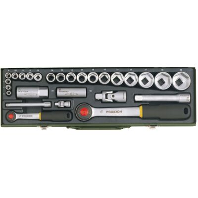 Pkw-steckschlüsselsatz Mit 1/4'- Und 1/2'-ratsche, 27-teilig. - Proxxon Pkw-steckschlüsselsatz Mit 1/4'- Und 1/2'-ratsche, 27-teilig. - Proxxon