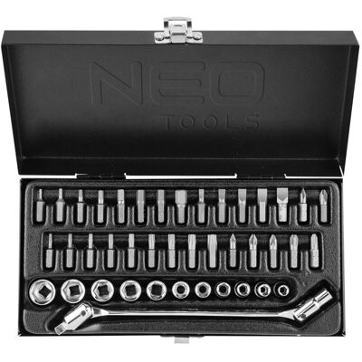 Neo Tools 41-teiliger Steckschlüsselsatz - Socket Set Neo Tools 41-teiliger Steckschlüsselsatz - Socket Set