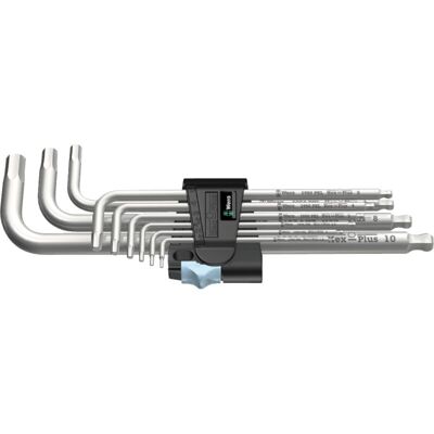 3950/9 Hex-plus Stainless 1 Winkelschlüsselsatz Metrisch Edelstahl 9-teilig - Wera 3950/9 Hex-plus Stainless 1 Winkelschlüsselsatz Metrisch Edelstahl 9-teilig - Wera