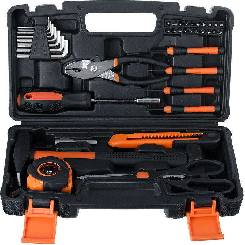 DRILLPRO 39 Stück Multi-Tool Box Werkzeugkoffer Mechaniker Werkzeugkoffer diy Koffer TS-CH4 lavente