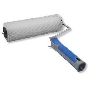 DEWEPRO Handstachelwalze - Stachelwalze - Hand-Igelwalze - Entlüfterrolle - b= 230mm, ø= 75mm, l (Stachel)= 17mm - Entlüftungsroller, Entlüftungswalze,