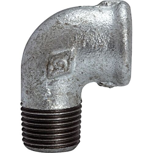 Riegler Winkel 92, 90°, IG/AG, Rp/R 3, schwarzer Temperguss feuerverz.