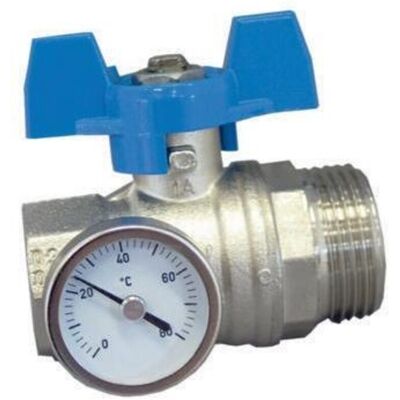 Oventrop - Toque tourn. esfera. - Flachdichtung - blaue Griff DN25 1 Fx1 m - Valve Oventrop - Toque tourn. esfera. - Flachdichtung - blaue Griff DN25 1 Fx1 m - Valve