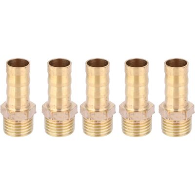 JUTE Fünf 1/4"-kupfer-wasserhahnarmaturen Mit Außengewinde, 10-mm-pagodenarmaturen Mit Außengewinde JUTE Fünf 1/4"-kupfer-wasserhahnarmaturen Mit Außengewinde, 10-mm-pagodenarmaturen Mit Außengewinde