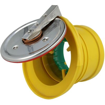 Airfit - Edelstahl-rohrendklappe Dn 110 Für Drainage-rohr, Schutz Vor Ungeziefer Und Rückstau Airfit - Edelstahl-rohrendklappe Dn 110 Für Drainage-rohr, Schutz Vor Ungeziefer Und Rückstau