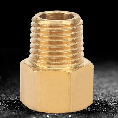 HEAT Messing-rohrverschraubungsadapter Für Manometer 1/4" Bspt-außengewinde Auf 1/4" Npt-innengewinde HEAT Messing-rohrverschraubungsadapter Für Manometer 1/4" Bspt-außengewinde Auf 1/4" Npt-innengewinde