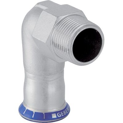 Geberit Übergangsbogen 35 mm x 5/4 Edelstahl - Verbindung Geberit Übergangsbogen 35 mm x 5/4 Edelstahl - Verbindung