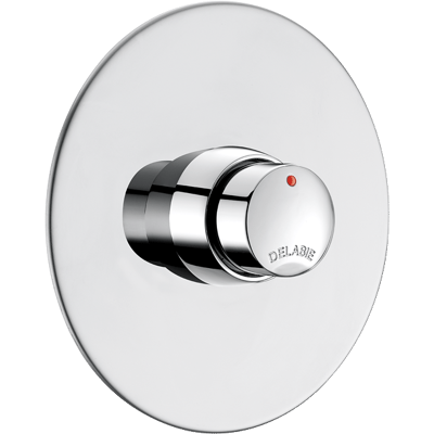 DELABIE Dealbie Du-selbstschl.vent. Temposoft2 G1/2b Up 30sek.,m.ros. D130mm DELABIE Dealbie Du-selbstschl.vent. Temposoft2 G1/2b Up 30sek.,m.ros. D130mm