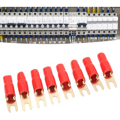 JUTE 50 U-förmige Steckverbinder Aus Reinem Kupfer, 8 Ga Awg, Mu-800r JUTE 50 U-förmige Steckverbinder Aus Reinem Kupfer, 8 Ga Awg, Mu-800r