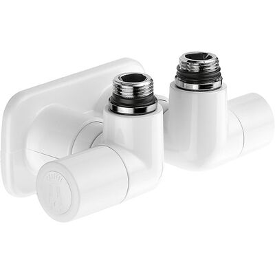 Paar Doppeleckventile Für Heizkörperarmaturen Linke Ausführung Farbe Weiß High-style Caleffi 400411 1/2' Paar Doppeleckventile Für Heizkörperarmaturen Linke Ausführung Farbe Weiß High-style Caleffi 400411 1/2'