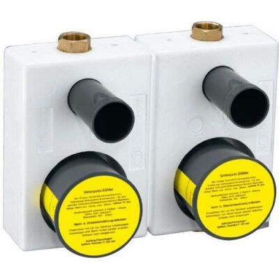Wasser Gerate - Montageblock-duo Wassergeräte Für Wasserzähler Mit Dvgw - Ventil Wasser Gerate - Montageblock-duo Wassergeräte Für Wasserzähler Mit Dvgw - Ventil
